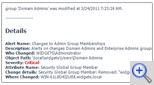 Active Directory Change Notification Example