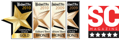 Windows IT Pro awards that NetWrix Active Directory Change Reporter received as Best Active Directory and Group Policy Product and Best Auditing and Compliance Product  in 2009, 2010 and 2012 years