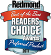 Redmond Magazine Readers' Choice Award of 2011, received by Netwrix Group Policy Change Reporter as Preferred Product in the Best Group Policy Tool category.