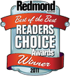Redmond Magazine Readers' Choice Award of 2011, received by Netwrix SQL Server Change Reporter as a winner in the Best SQL Tool category.