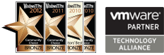 Windows IT Pro Community Choice and Editors' Best Awards of 2010 and 2011 that Netwrix VMware Change Reporter received as Best Virtualization Product