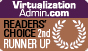 VirtualizationAdmin.com Readers' Choice Award of 2011, received by Netwrix VMware Change Reporter as second runner up in the Virtualization Security category.