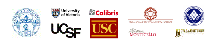 Logos of NetWrix customers from educational industry