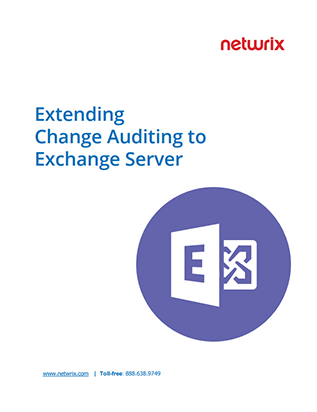 Extending Change Auditing to Exchange Server