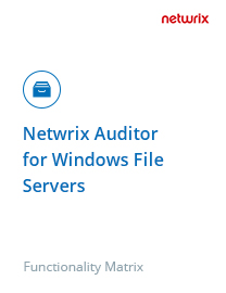 Netwrix Auditor for Windows File Servers