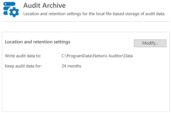 Retain your audit trail for years for periodic inspections or investigations