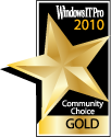 Windows IT Pro Community Choice Gold Award of 2010