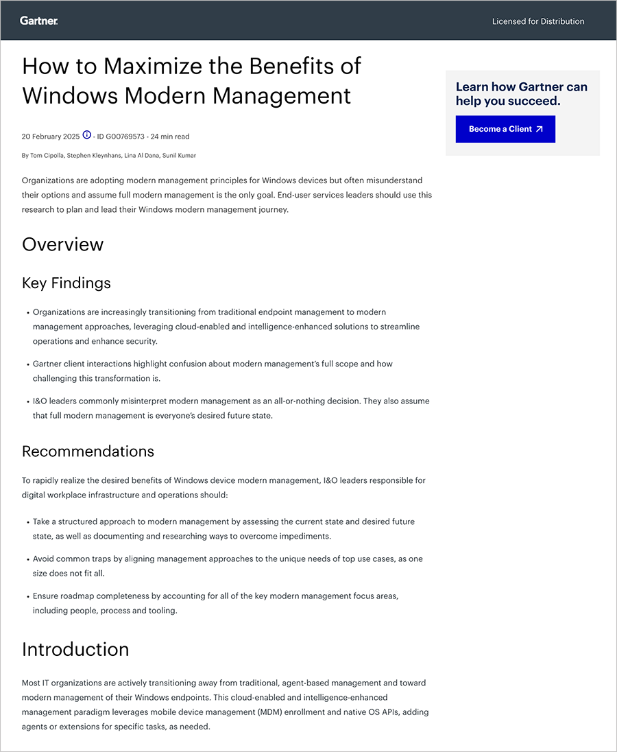 How to Maximize the Benefits of Windows Modern Management