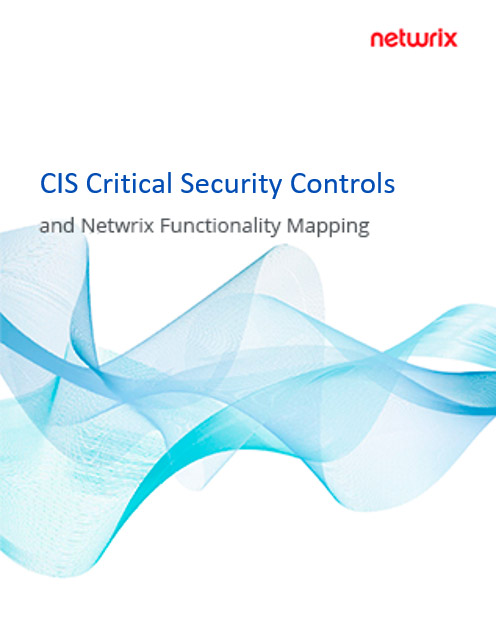 CIS Critical Security Controls and Netwrix Functionality Mapping