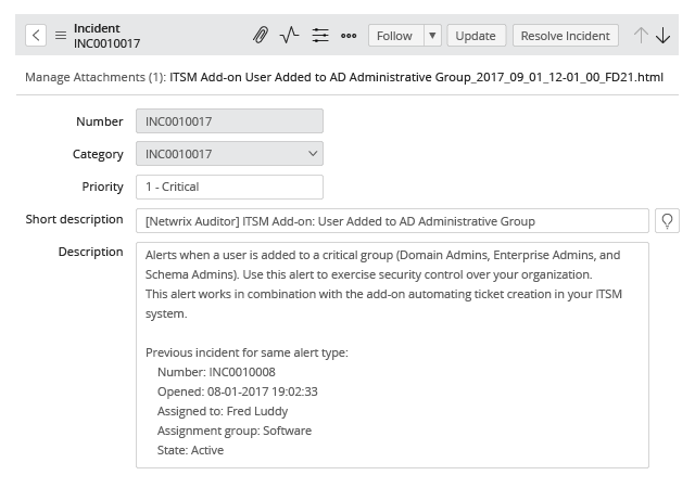 Streamline resolution of tickets of the same type