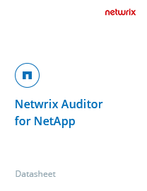 Netwrix Auditor for NetApp