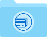 folder bank cards icon