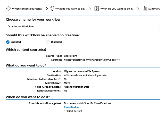 Netwrix Data Classification - Workflows