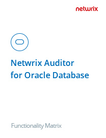 Netwrix Auditor for Oracle Database