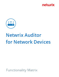 Netwrix Auditor for Network Devices