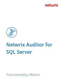 Netwrix Auditor for SQL Server