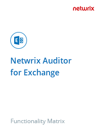 Netwrix Auditor for SharePoint and Exchange