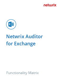 Netwrix Auditor for Exchange
