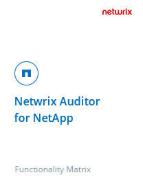 Netwrix Auditor for NetApp