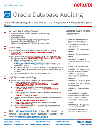 Collecting Oracle Database Audit Trail PDF cover