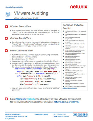Improve Security with VMware® Audit Checklists  PDF cover