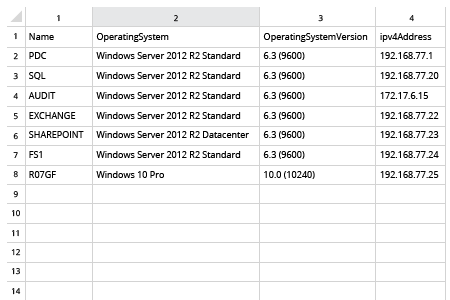 file list export