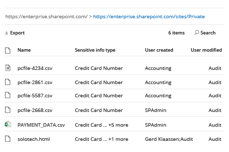 How to Identify Sensitive Data in MS Teams and SharePoint Online - Native Functionality