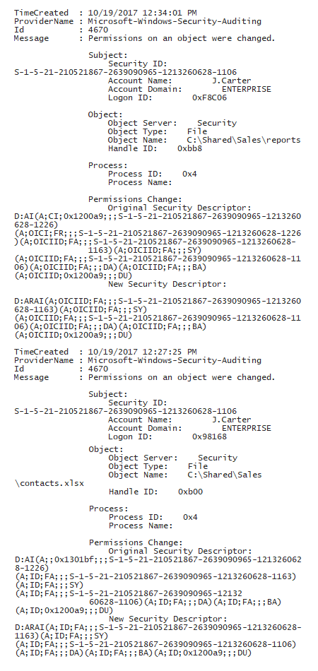 Text file - Permission Changes across File Servers