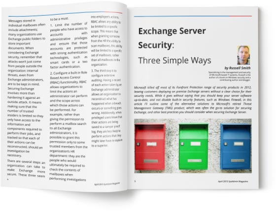 Keeping Your Exchange Server Secure